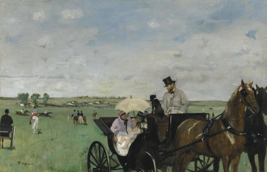 Картина 1872 года. Коляска на скачках Дега 1872. Коляска на скачках Эдгар Дега. Эдгар Дега. «Экипаж на скачках». 1873 Г.. Коляска на скачках Дега.