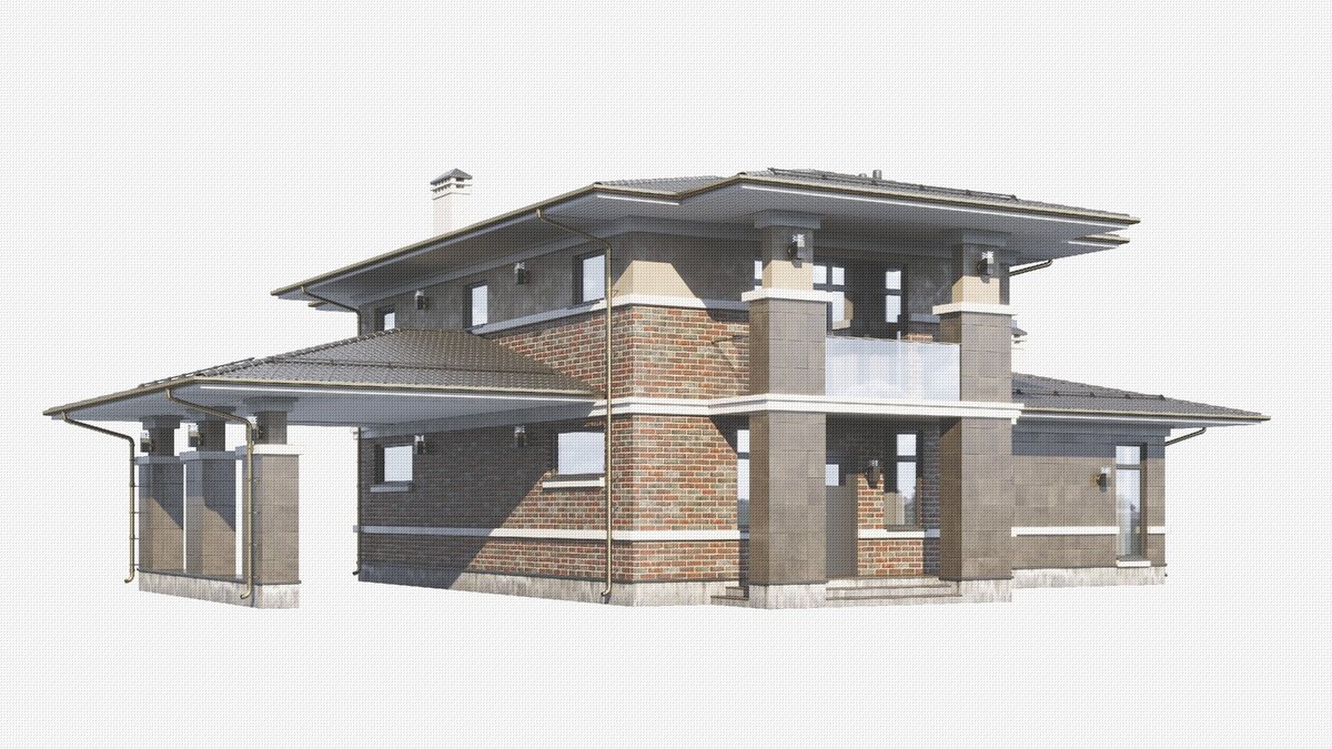 Текстурирование модели здания