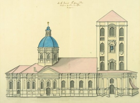Исаакиевская церковь на Нижней набережной Санкт-Петербурга