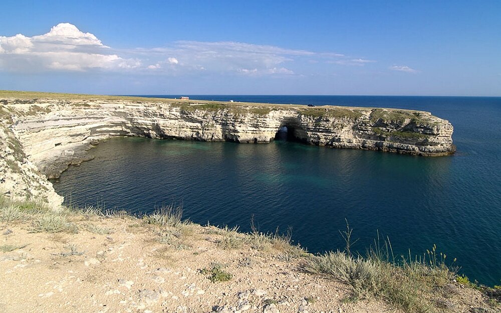 Крым мыс Тарханкут село Оленевка