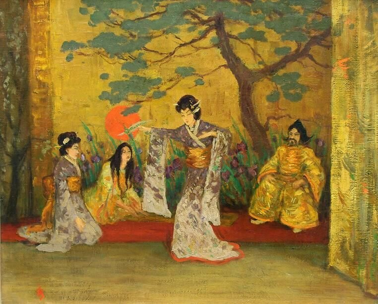 Sada Yacco T F Simon. Oil-painting (1908). PariS