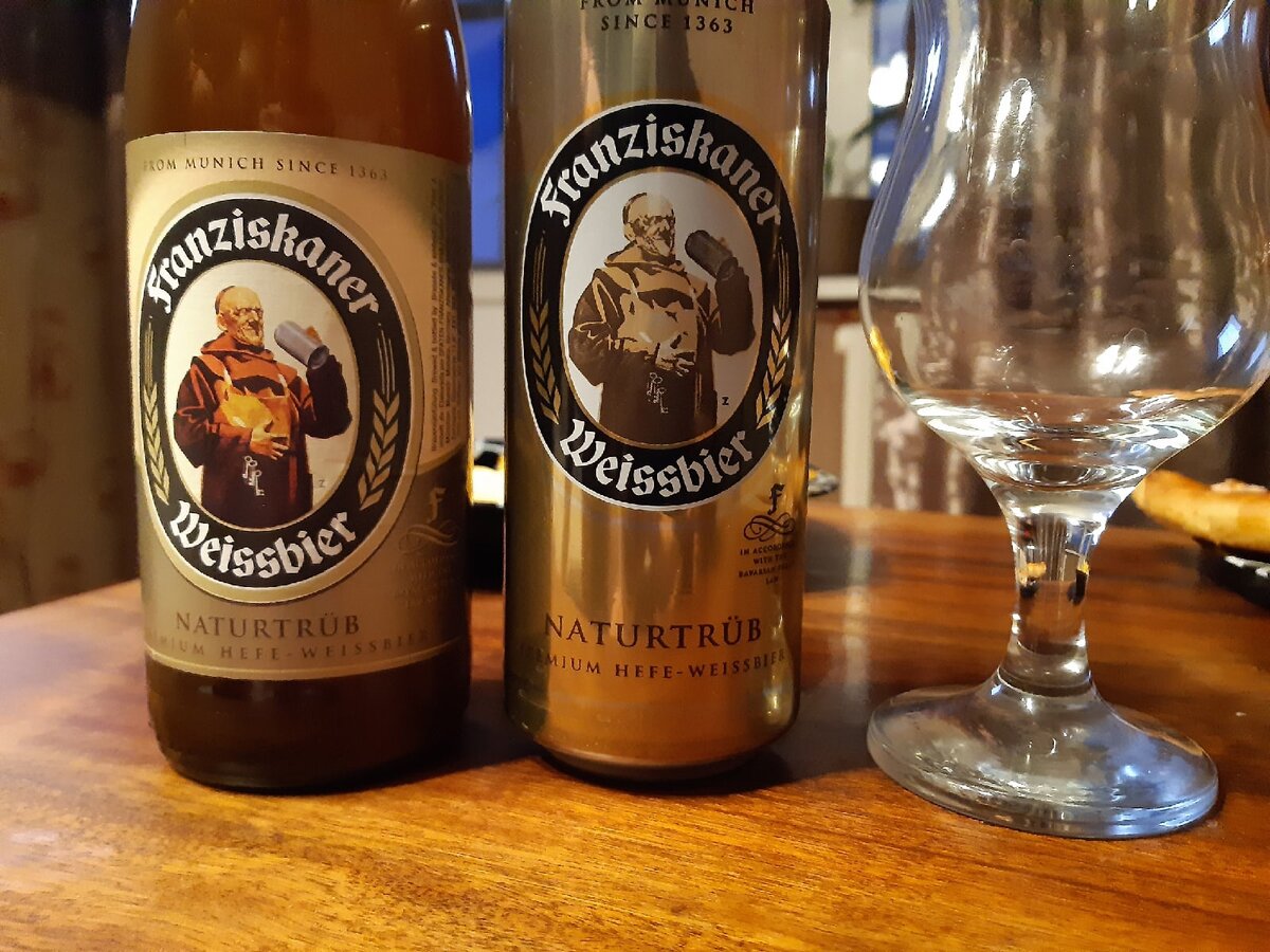 пиво Franziskaner Hefe-Weissbier Naturtrüb