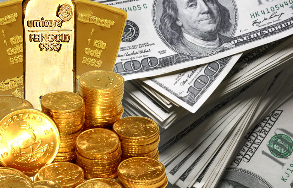 Сравнение золота и наличных / фото © Золотой Запас