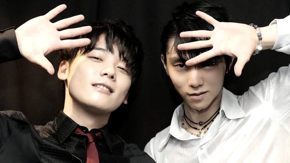 Ханю с автором и исполнителем песни «Raison» 