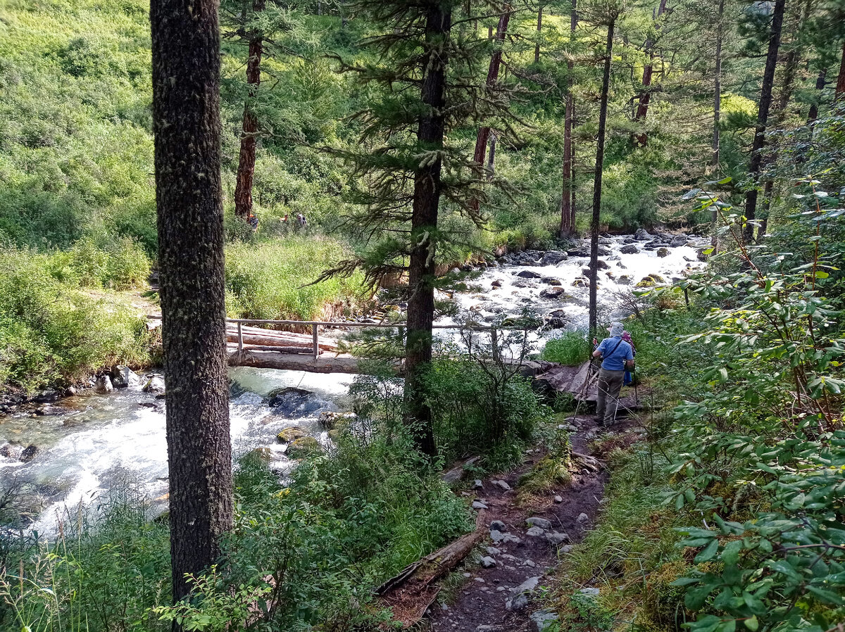 Вот такая переправа. Мостик почти не шатается