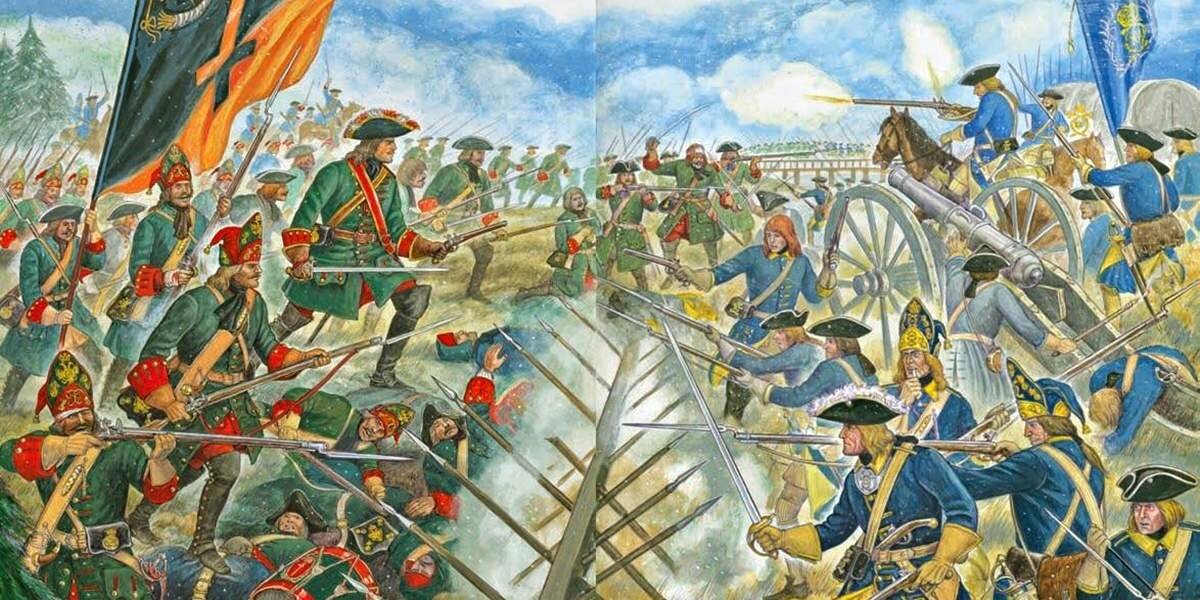 Полтавская битва 1709 года. Изображение взято из интернета. 