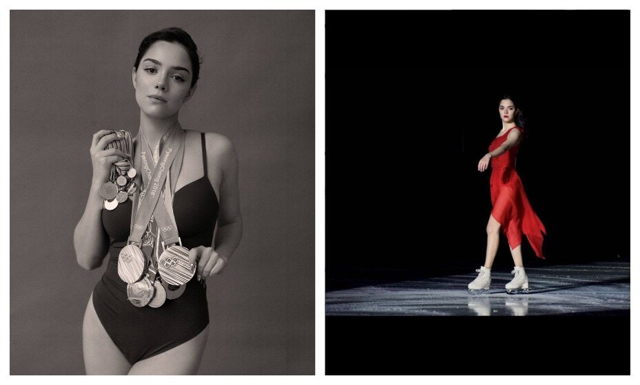    Евгения Медведева 20 лет на льду. Фото: соцсети Евгении Медведевой