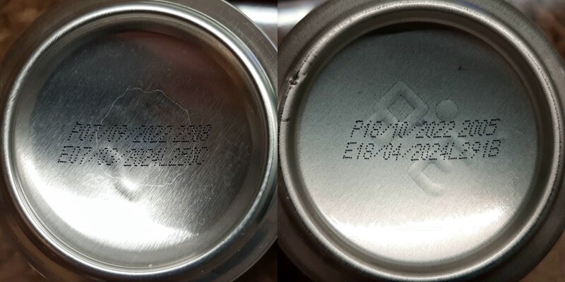 Слева дата выпуска старой мартышки - 07/09/22, справа дата выпуска новой мартышки - 18/10/2022.