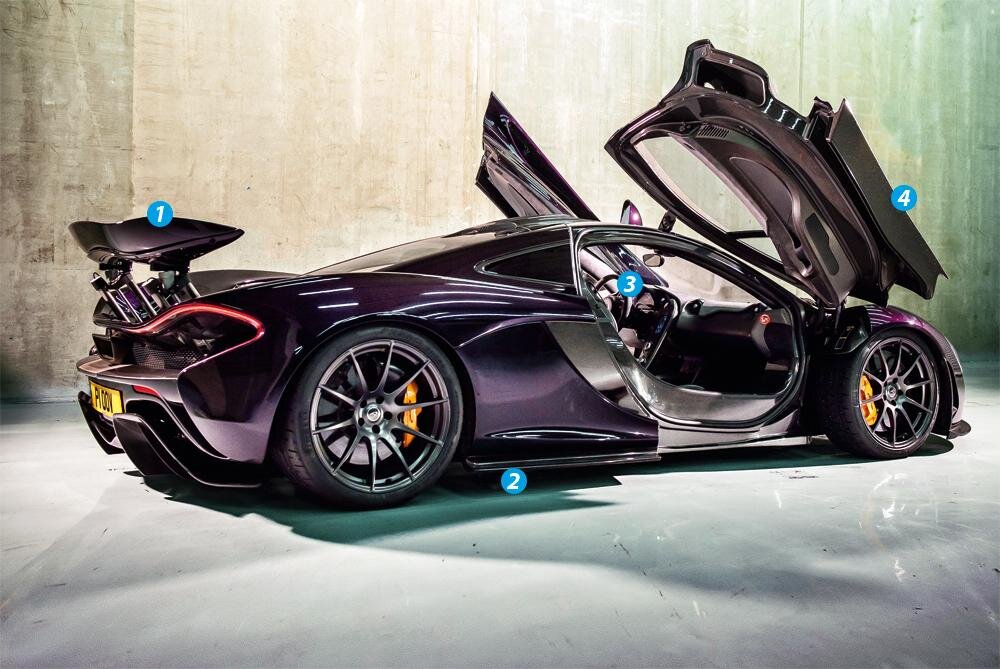 MCLAREN p1 черный матовый