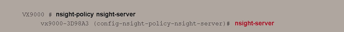 An NSight Policy is created for the NOC controller
