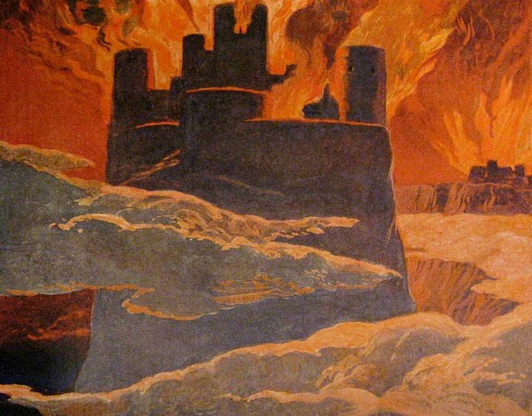 Завершающий этап Рагнарёка, художник Emil Doepler, 1905