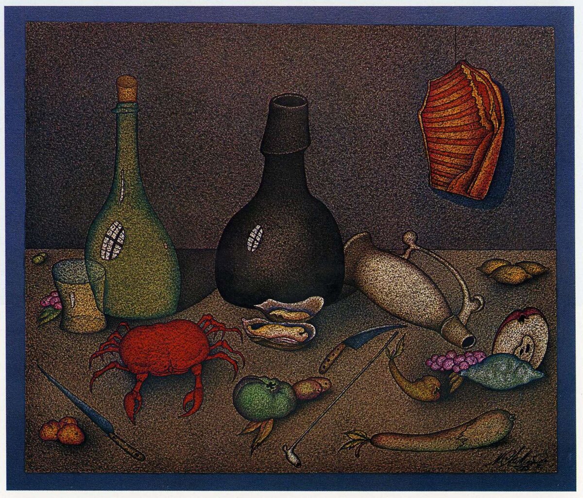 Подлинный рисунок Шемякина 1981 года, с которого сделали фальшивую картину