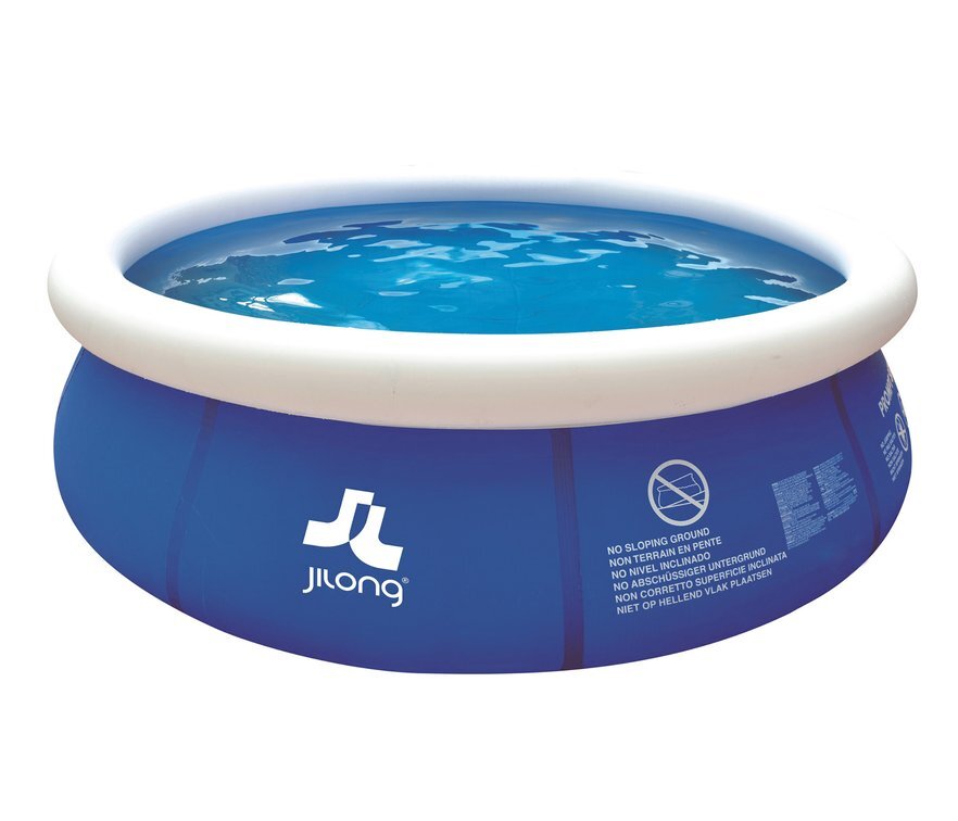 надувной бассейн, наполняется на 90%