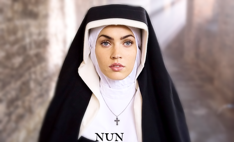 Меган Фокс в роли монахини. Фото: Google изображения