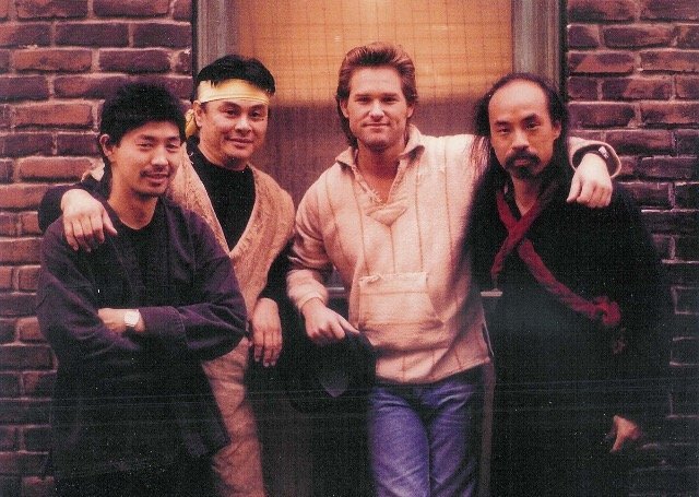фото со съемочной площадки фильма «Большой переполох в маленьком Китае» (1986).