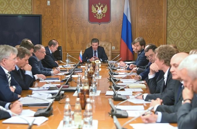 Совещание под председательством вице-премьера Дмитрия Козака. Фото: m.123ru.net.