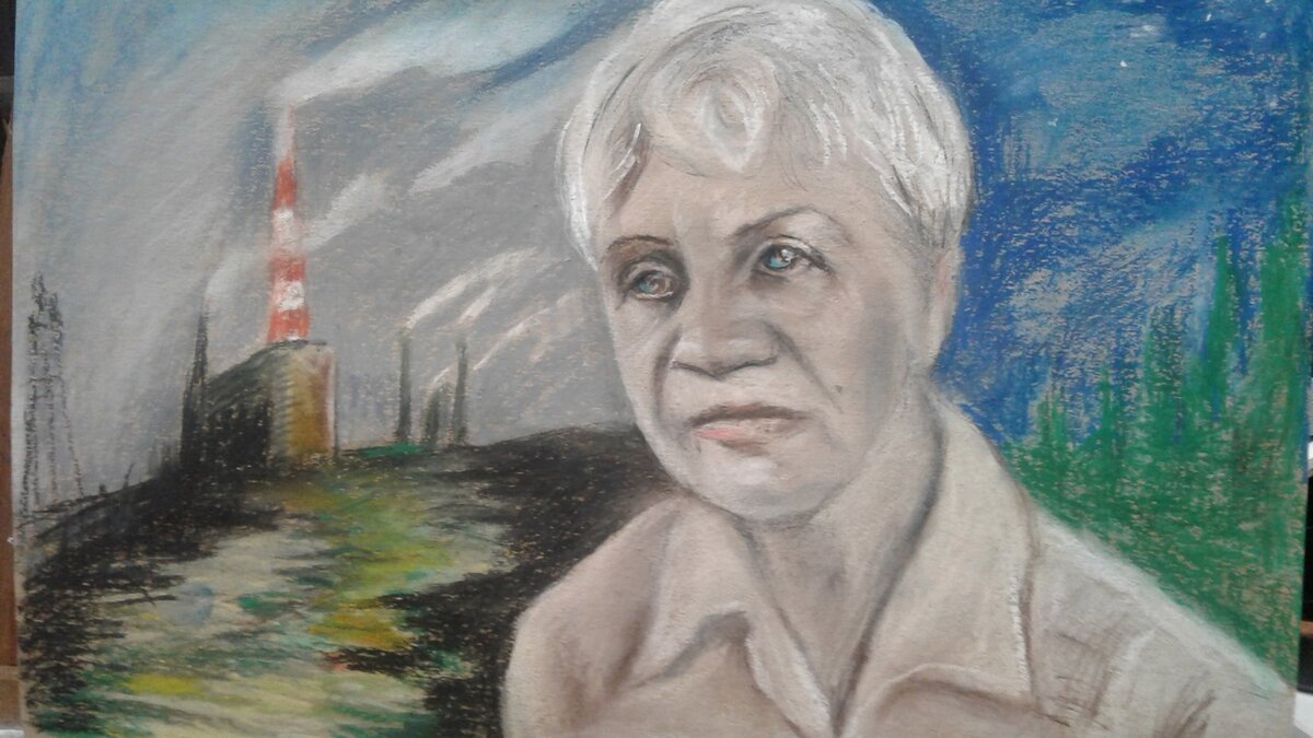 Нарисовала портрет Людмилы Фионовой