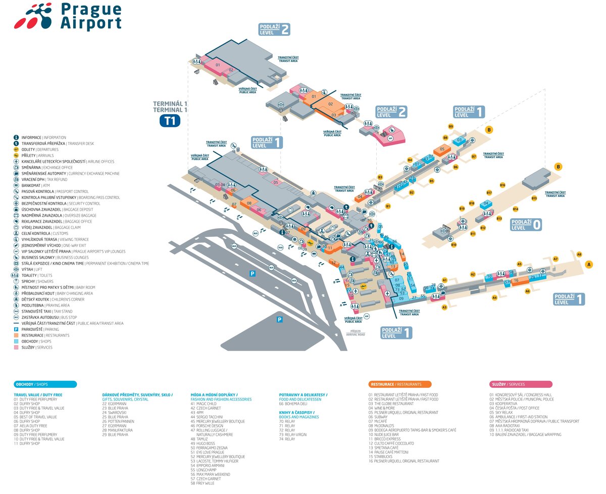 Airport terminal 1. Прага аэропорт Вацлава Гавела схема. Схема аэропорта Прага Рузине. План аэропорта Праги терминал 1. Prague Airport Terminal 1 Map.