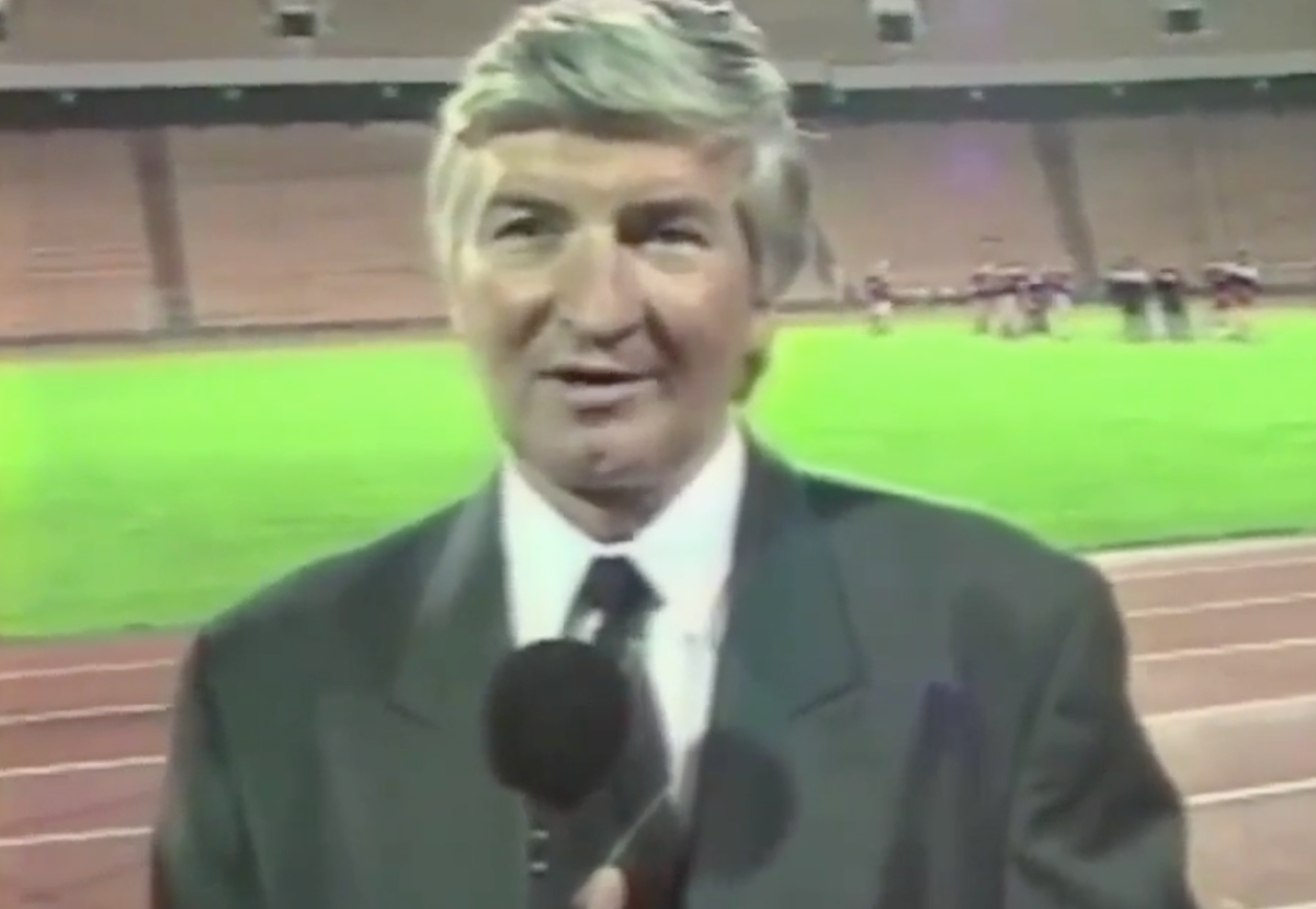 Виктор Банников. Скриншот с видео телеканала "Наш футбол"