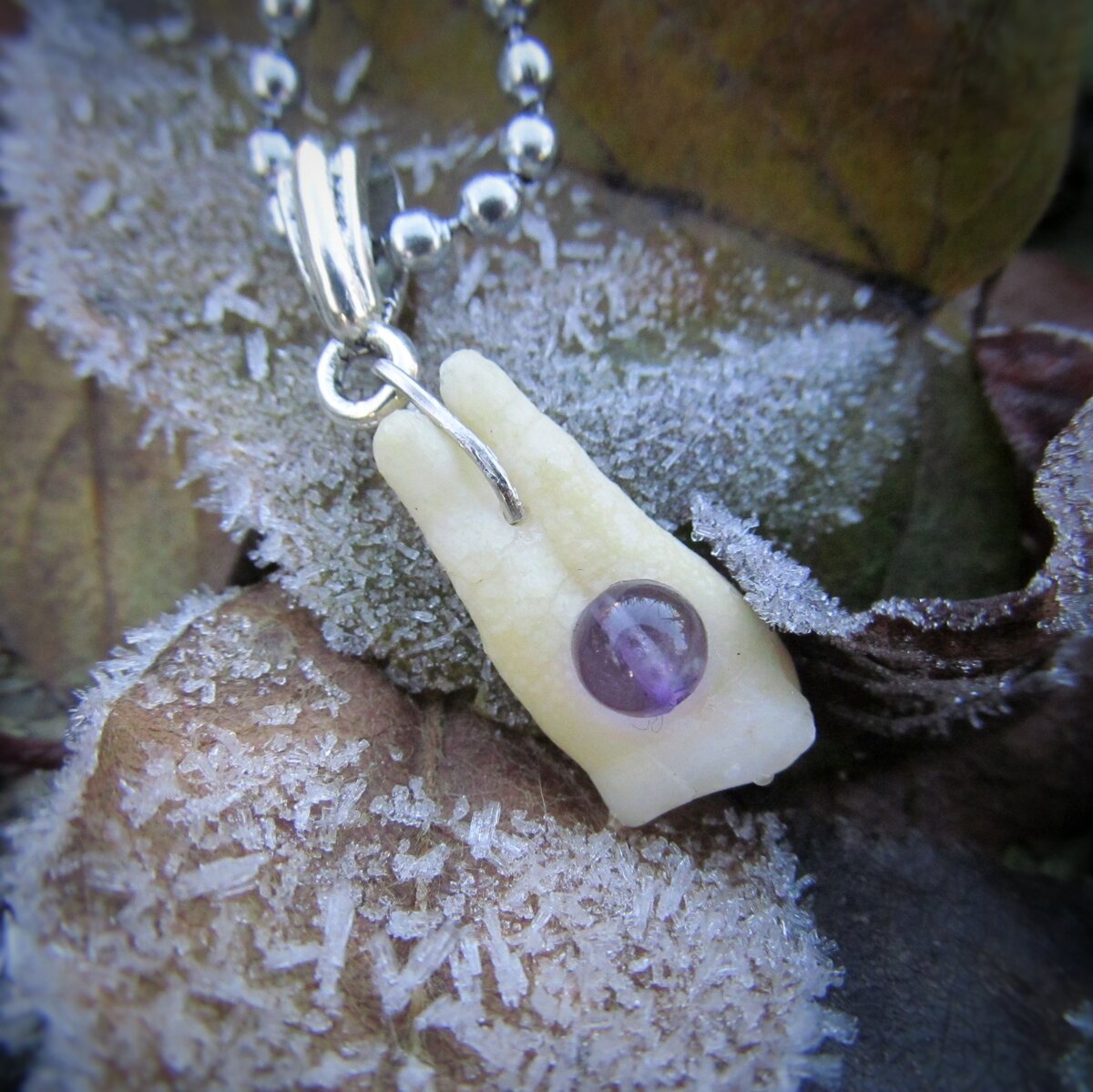 Амулет Йогешвари моего изготовления. Из старых работ.