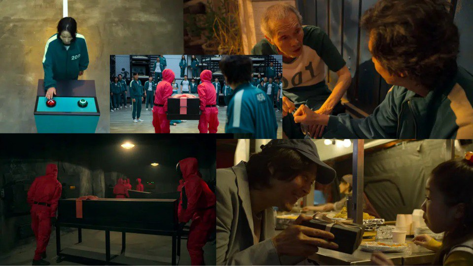 Кадры из сериала "Игра в кальмара". Фото взято из открытых источников.