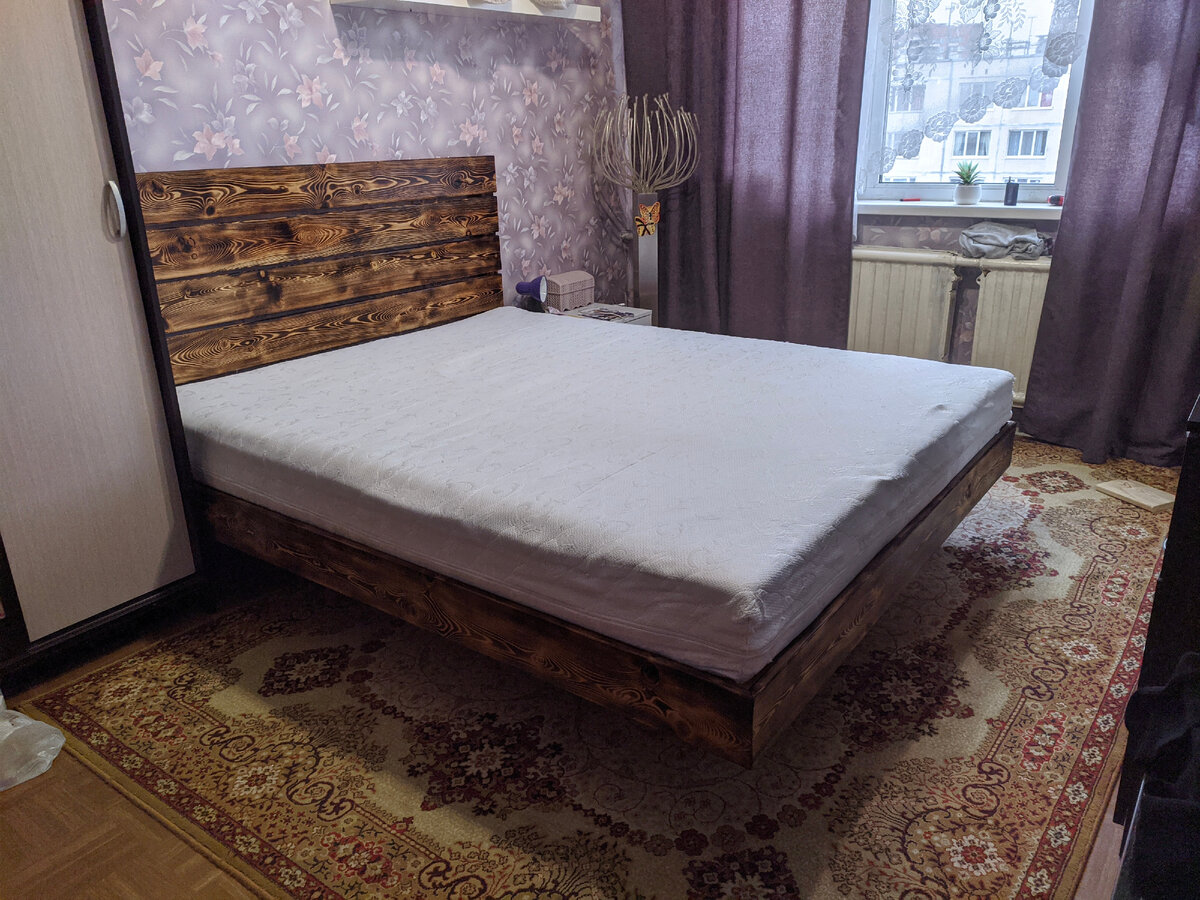 Материалы и инструменты для изготовления деревянной двуспальной кровати