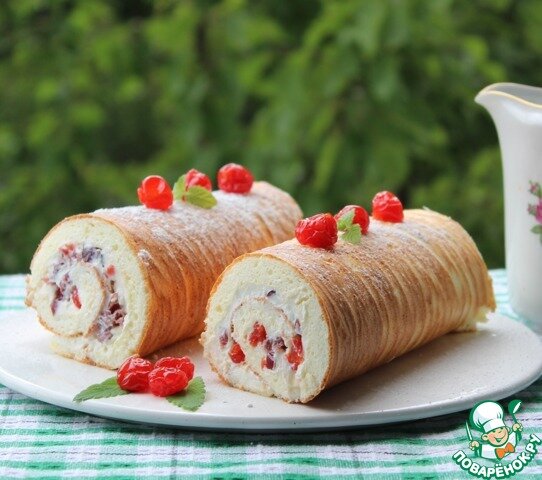     Рулет без муки Дважды творожный