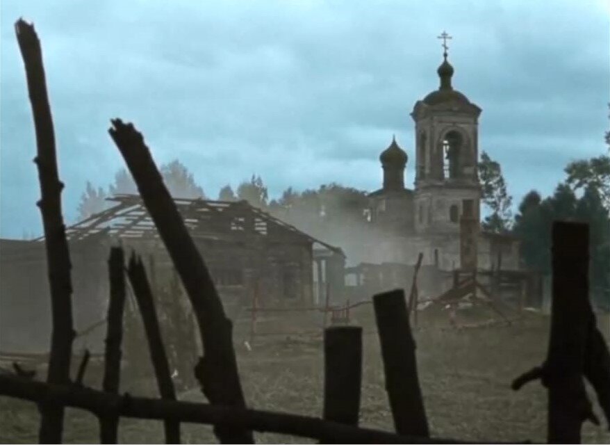 кадр из дипломного фильма Никиты Михалкова "Спокойный день в конце войны", 1970г