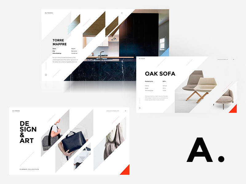 Вот несколько экранов шаблонов Altezza