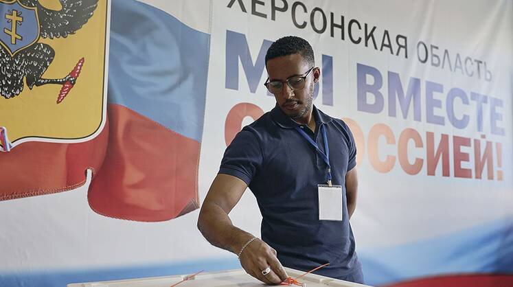    TASS Явка избирателей в Херсонской области на ЕДГ-2023 составила 65,14%
