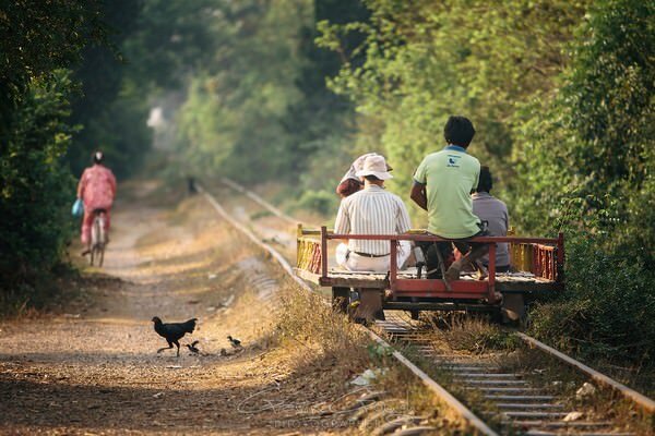Cambodia Bamboo Train Gavin Gough
