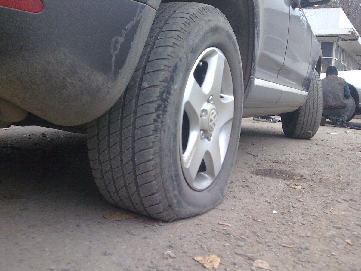 подспущенное колесо.