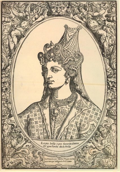 Портрет Роксоланы неизвестного художника (издатель Маттео Пагани 1540-50)
