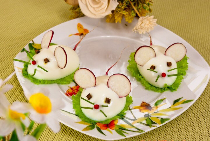 Мышки из яиц