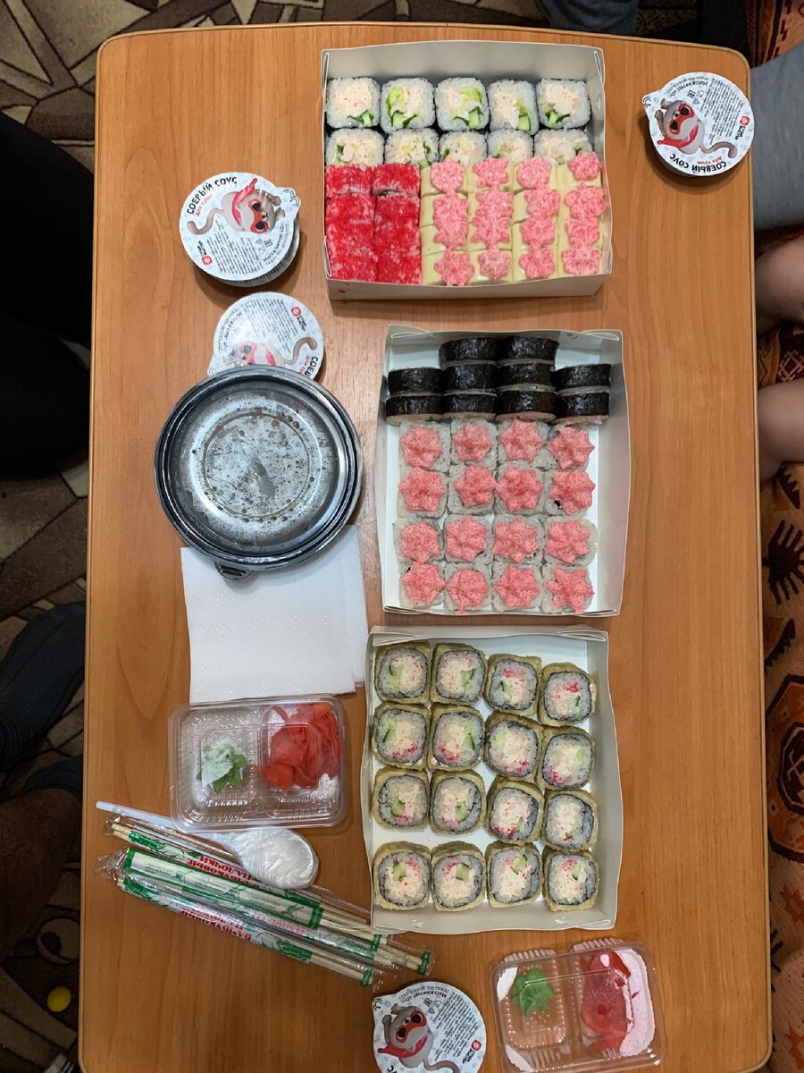 Наш заказ в ресторане «Суши Мастер» 