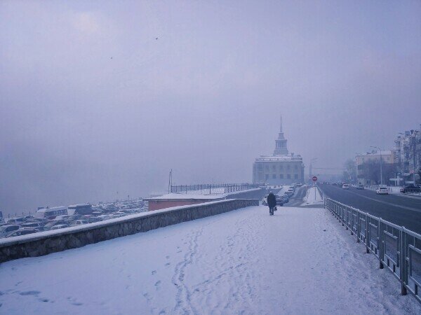 Морозный смог на Дубровского