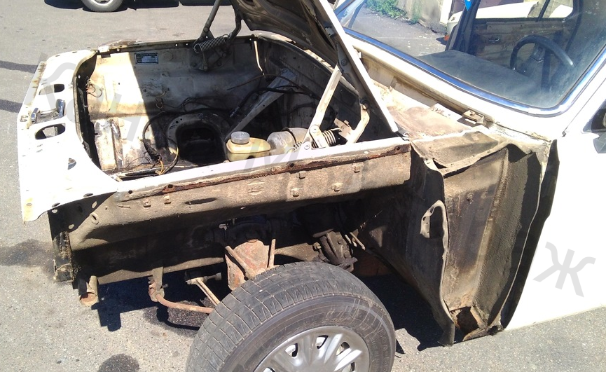 (разборка Волги, это еще только начальный этап)