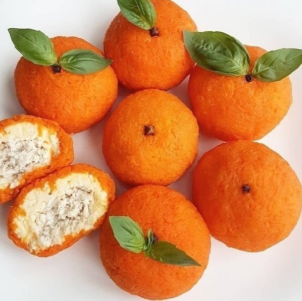 Вот такие мандаринки можно сделать своими руками