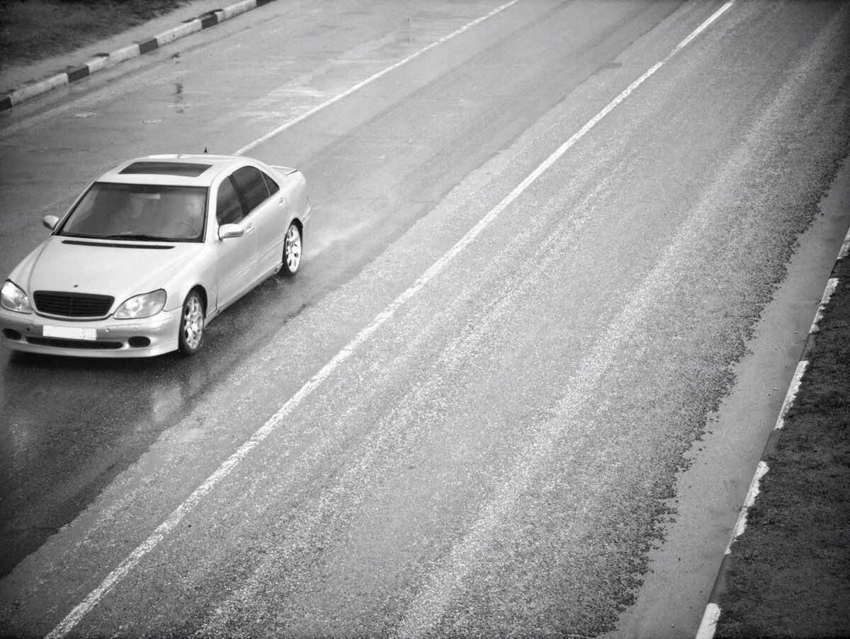 фото с камеры фиксации скорости, первый штраф 