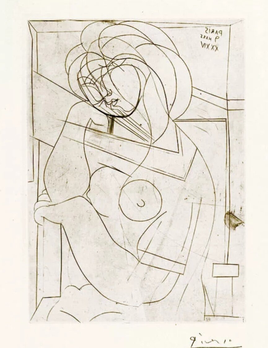 Эскиз Пикассо