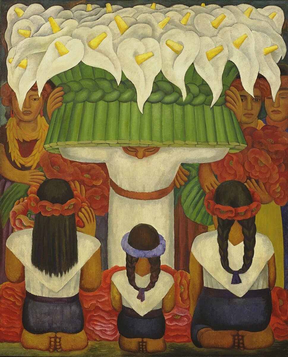 Диего Ривера, «Фестиваль цветов: праздник в Санта Аните», 1931.