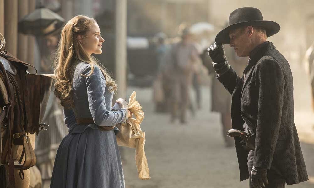 Долорес и Человек в Чёрном (Эван Рейчел Вуд и Эд Харрис)