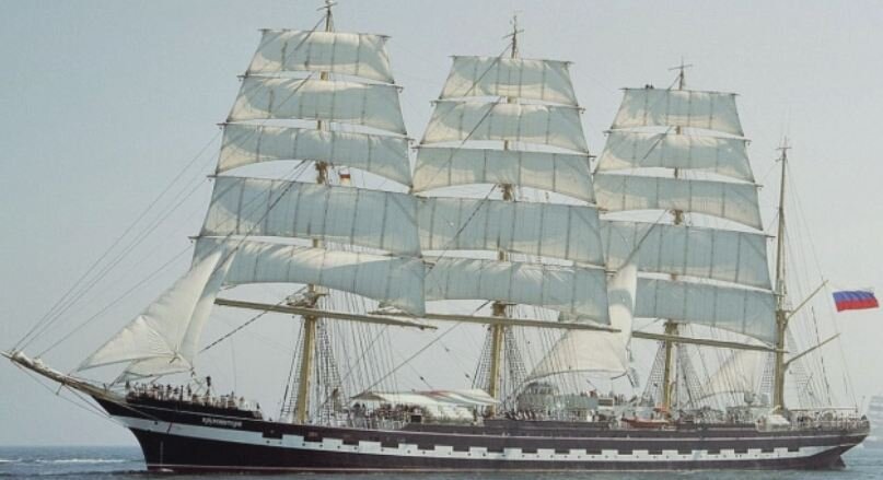 Барк "Крузенштерн" - немецкая техника на службе России
