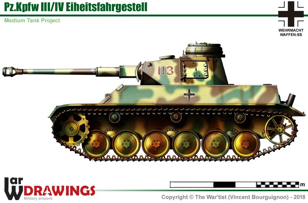 Iv iii. PZ.Kpfw. III/IV. PZ.Kpfw. 3/IV. Альтернативные средние танки PZKPFW IV. Проекты танков третьего рейха.