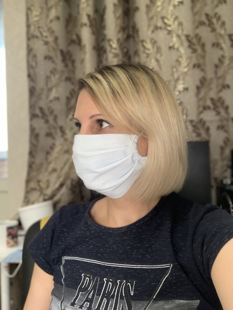 многоразовая тканевая маска своими руками