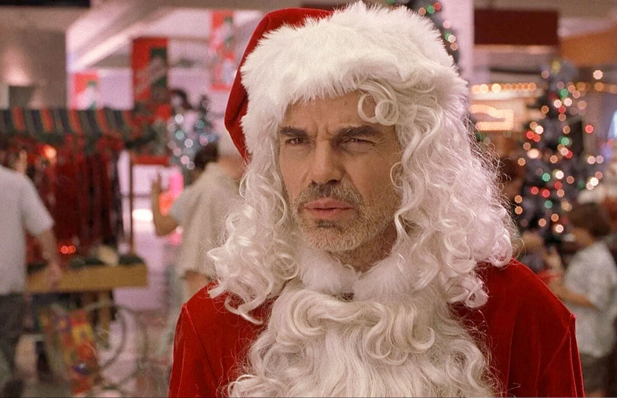 Ты и этот фильм не смотрел? - удивляется Вилли. Кадр из фильма "Плохой Санта"