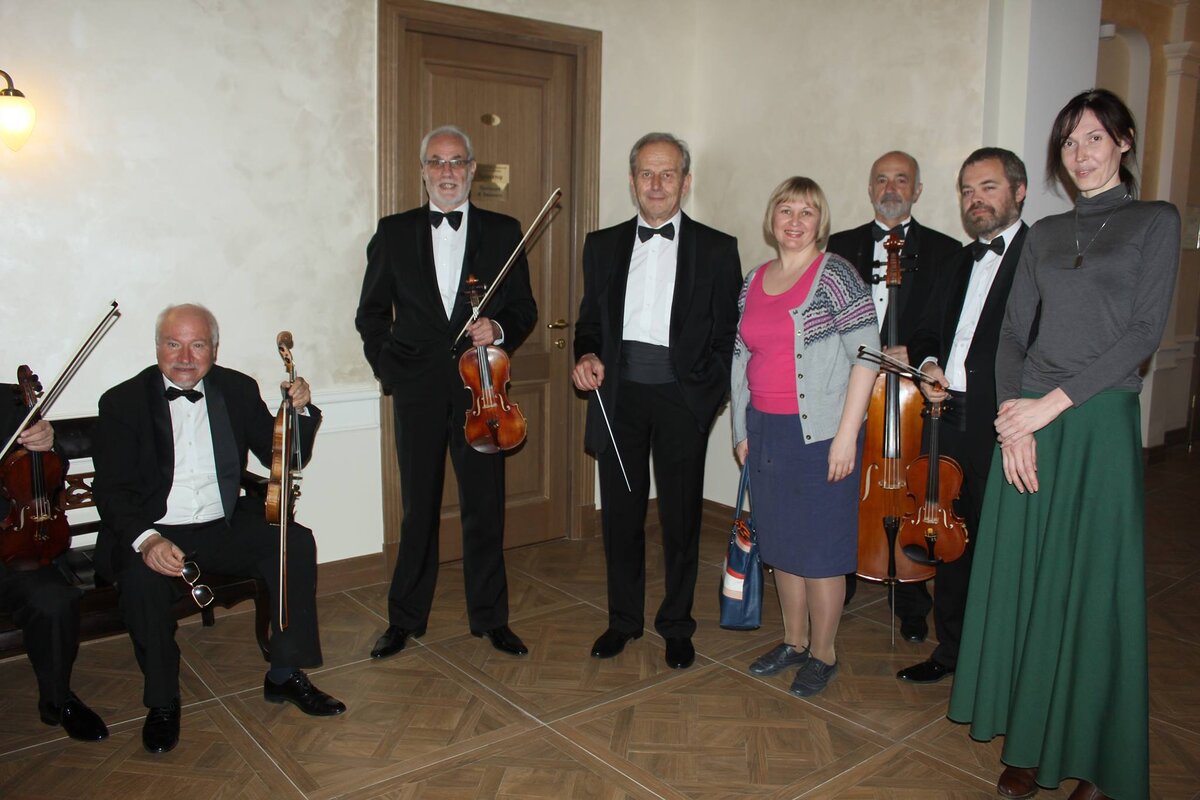 Я рядом с дирижёром камерного оркестра "Софийские солисты" Пламеном Джуровым, Москва, 2017 год, Соборная палата ПСТГУ