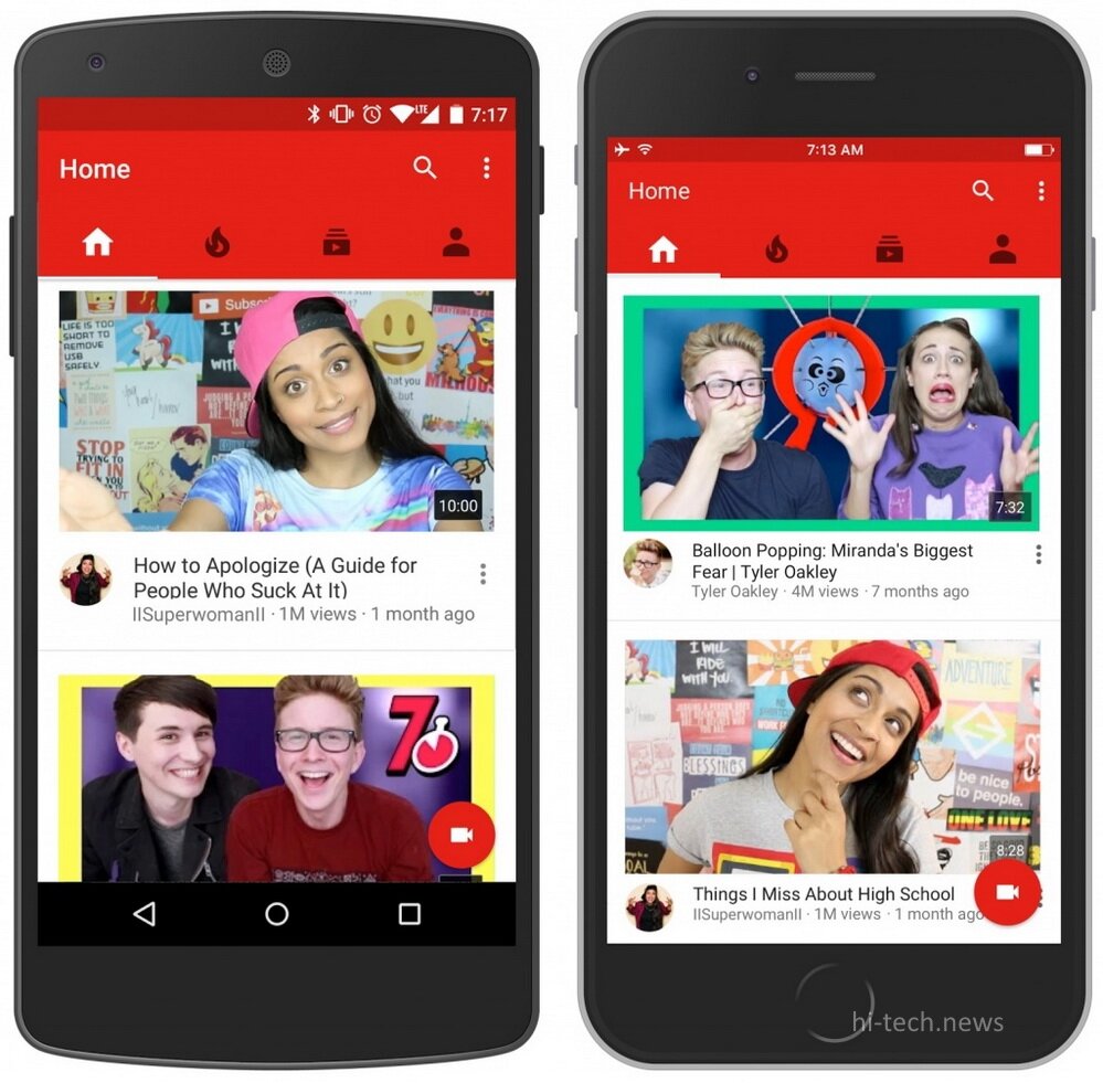 YouTube для Android и iOS с новой, более прозрачной страницей | Exclusive  news | Дзен