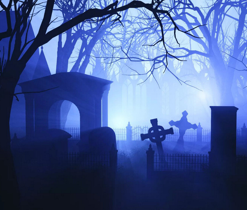 кладбище ночью