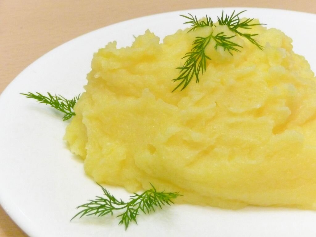 Постное картофельное пюре на воде